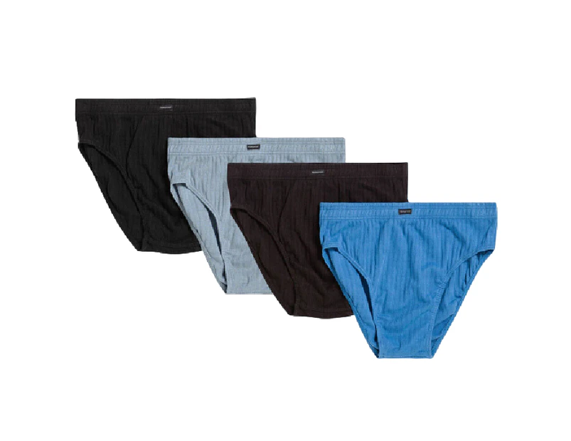 8 x Mens Holeproof Cotton Brief Classic Shape Underwear Multi-Coloured Cotton - Multicoloured