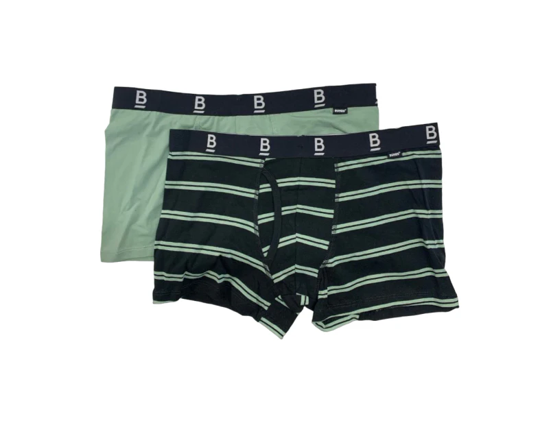 4 x Mens Bonds Everyday Black And Army Green Super Comfy Trunks - Multi