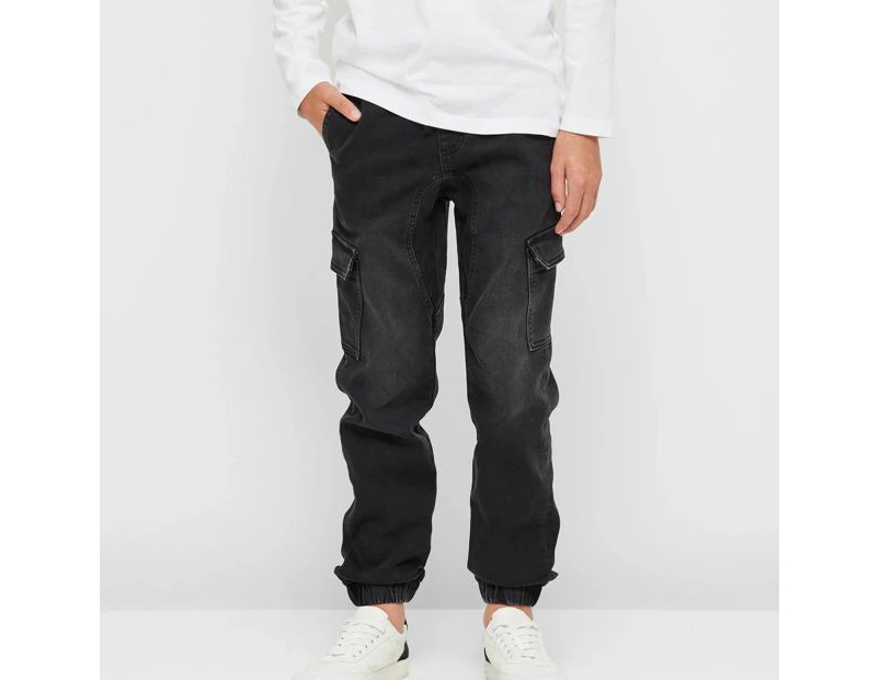 Target Wonder Denim Cargo Jogger Jeans - Black