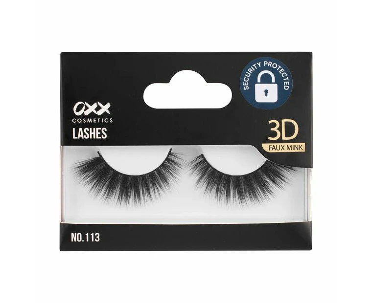 3D Faux Mink False Lashes, No. 113 - OXX Cosmetics