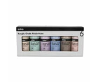 Acrylic Chalk Finish Paints, 6 Pack - Anko - Multi