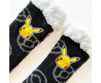 Pokemon Fleece Home Sock - Black