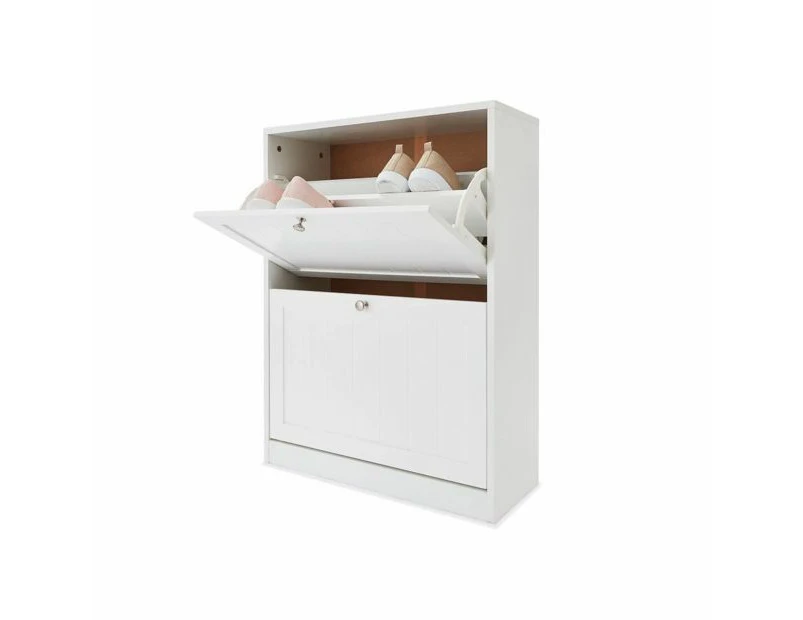 Panelled Shoe Cabinet - Anko