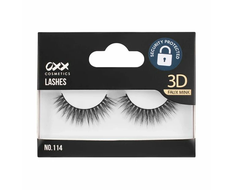 3D Faux Mink False Lashes, No. 114 - OXX Cosmetics