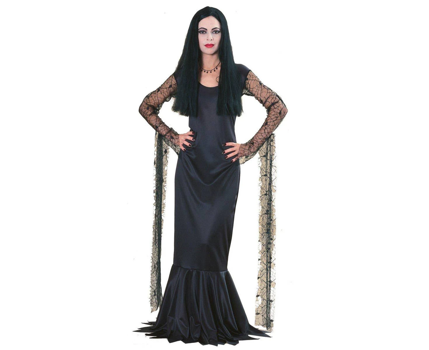 Addams Family Womens Morticia Halloween Costume Womens