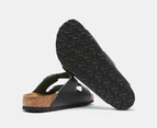 Birkenstock Unisex Arizona Leather Regular Fit Sandals - Black