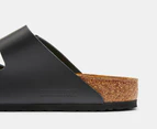 Birkenstock Unisex Arizona Leather Regular Fit Sandals - Black