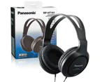 Panasonic RP-HT161 Wired Over-Ear Headphones - Black Full Size - Closed-Type [RP-HT161E-K]