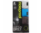 12 X Mens Holeproof Cotton Brief Classic Shape Underwear Multi-Coloured Cotton - Multicoloured