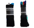 10 Pairs Business Socks Bonds Mens Black Crew Socks Work - Black