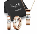 Boxed Shine Bright Set Embellished with SWAROVSKI® Crystals in Rose Gold