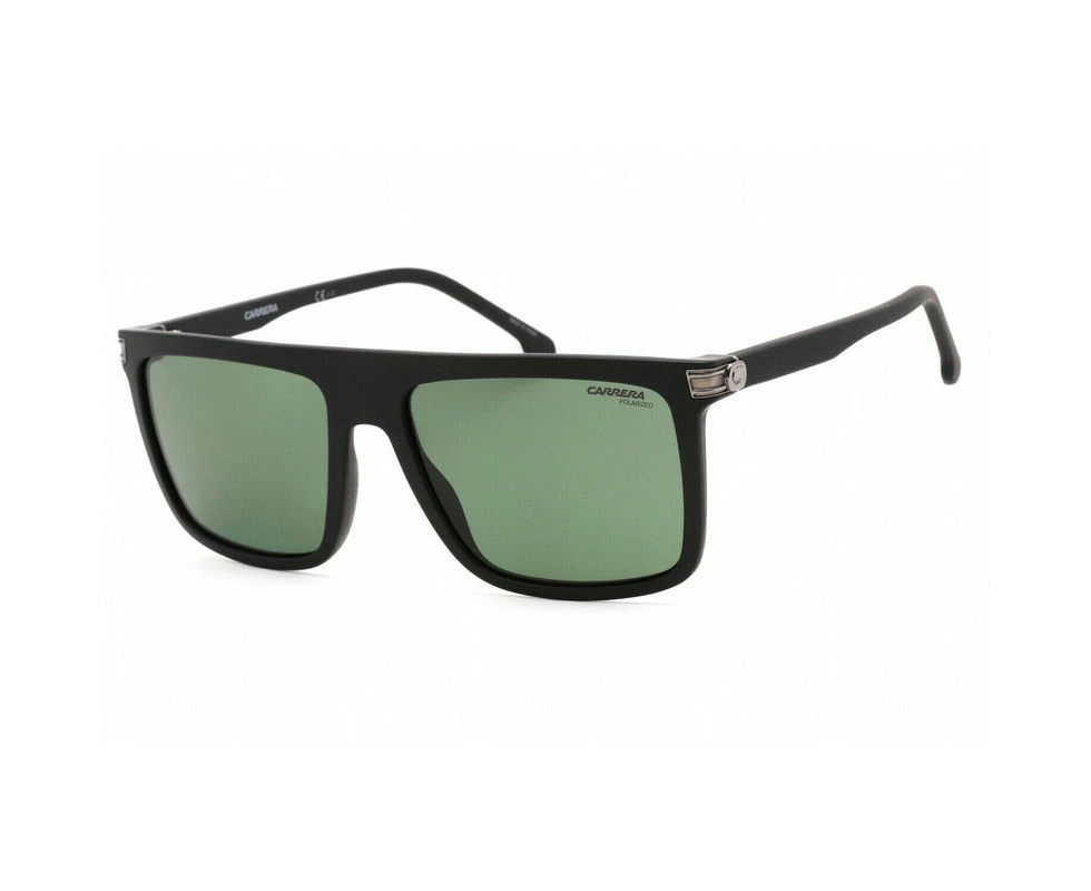 Carrera 1048/S 0003 UC Full Rim Plastic Frame Matte Black w/Green Polarized Unisex Sunglasses