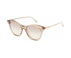 Tom Ford FT0662 45G Shiny Light Brown / Brown Mirror Women's Designer Sunglasses