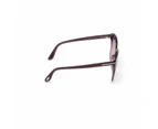 Tom Ford FT0788 81Z Square Shape Women's Sunglasses Shiny Violet w/Gradient or Mirror Violet Lens 56mm