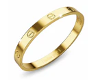 Carmello Stainless Steel Bangle in Gold