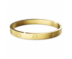 Carmello Stainless Steel Bangle in Gold