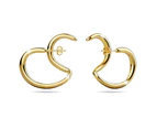 Double The Fun Gold Hoop Earrings