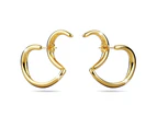 Double The Fun Gold Hoop Earrings