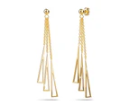 Royal Tassel Gold Layered Earrings