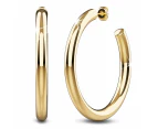 Creole C-Hoop Gold Layered Earrings 48mm