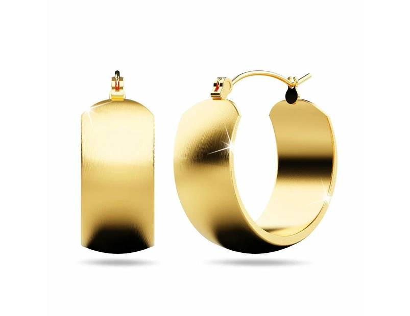 Posh Gold Hoop Earrings