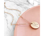 Initials Fabulous Alphabet Letter Necklace Rose Gold Layered Steel Jewellery - K