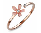 Petalia Pink Ring Featured SWAROVSKI Crystals in Rose Gold