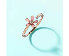 Petalia Pink Ring Featured SWAROVSKI Crystals in Rose Gold