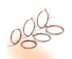 Encrusted Hoop Earrings Embellished With SWAROVSKI® Crystals