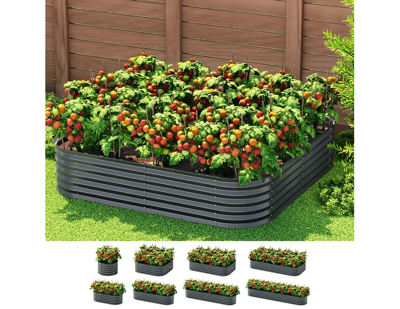 Green Fingers Garden Bed 9 In 1 Modular Planter Box 40CM height