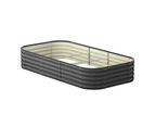 Livsip 9-IN-1 Raised Garden Bed Modular Kit Planter Oval Galvanised Steel 40CM H