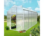 Livsip Greenhouse Aluminium Green House Garden Shed Polycarbonate Walk in 3.1x1.9M