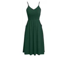 Casual Swing Sundress - Army Green