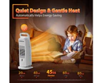 ADVWIN 2000W Fan Heater, Self-Regulating Ceramic Heater with Oscillation, 8H Timer, Tip-Over Protection