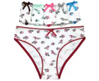 30 X Womens Sheer Spandex / Cotton Briefs - Assorted Underwear Undies 89393 - Multicoloured