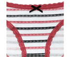 12 X Womens Sheer Spandex / Cotton Briefs - Assorted Underwear Undies 89487 - Multicoloured