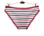 24 X Womens Sheer Spandex / Cotton Briefs - Assorted Underwear Undies 89487 - Multicoloured