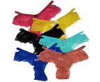 30 X Womens Sheer Nylon / Cotton Briefs - Assorted Underwear Undies 89539 - Multicoloured