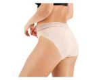 4 x Womens Jockey No Panty Line Promise Bikini Briefs Underwear Dusk Elastane/Nylon - Dusk