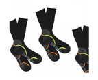 12 Pairs X Mens Bonds Acrylic Work Socks Ultimate Comfort Crew Black - Multicolor