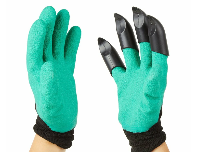 Garden Guru Waterproof and Puncture Resistant Gloves w Claws Digging