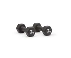 Adidas Dumbells Pair Weight Lifting Home Fitness Gym Strength Exercise - 2 Kg
