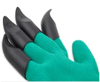Garden Guru Waterproof and Puncture Resistant Gloves w Claws Digging