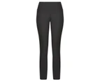 W LANE - Womens Jeans - Black Full Length - Cotton Pants - Casual Fashion - Summer - Elastane - Slim Leg - Comfort - Office Trousers - Work Clothes - Black