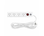 4 Outlet Surge Protected Powerboard - Arlec