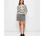 Knit Long Sleeve Polo Jumper - Lily Loves - White