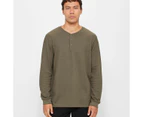 Waffle Sleep Top - Maxx - Green