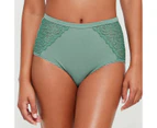 Target Australian Cotton and Lace Full Briefs - Green