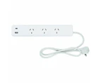 3 Outlets 2 USB A&C Powerboard - Arlec