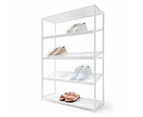 Bamboo Shoe Rack - Anko - White